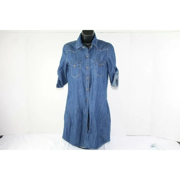 ladies MANGO long jean jacket size XXS - Picture 1 of 4